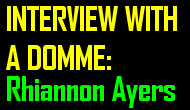 Author and living the Lifestyle… Interview with a Domme: Rhiannon Ayers